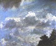 John Constable Cloud Study, Hampstead; Tree at Right, Royal Academy of Arts, London oil painting on canvas